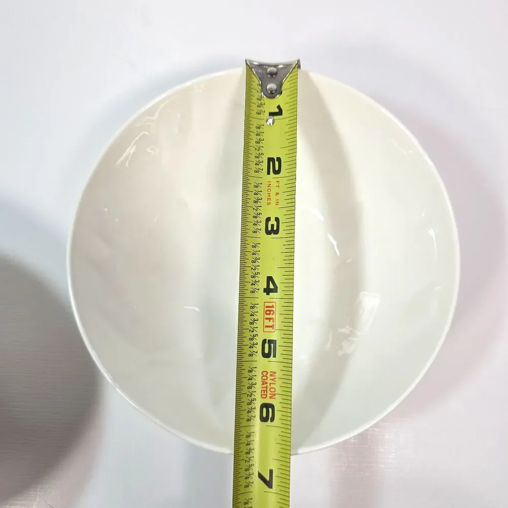 Pier 1 Soup Cereal Bowls Autumn Pumpkin Set of 2 Squash Gourd Fine China Ceramic